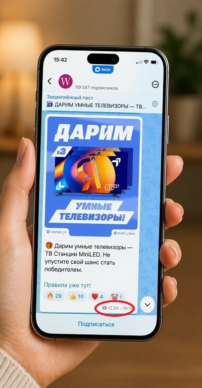 накрутка просмотров в макс бесплатно