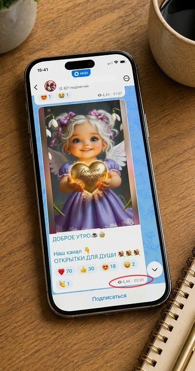 накрутка просмотров в max